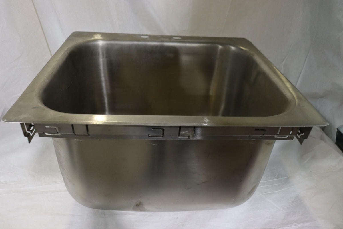 Stainless Drop-In Sink, Eagle Group SR19-16-13.5-1 Self-Rimming - Northside Material Brokers