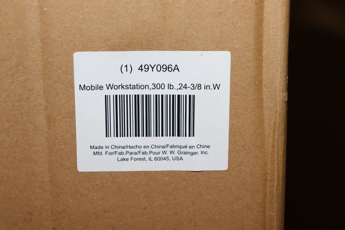 STAINLESS STEEL Mobile Workstand: 300 lb Load Capacity, 49Y096 - Northside Material Brokers