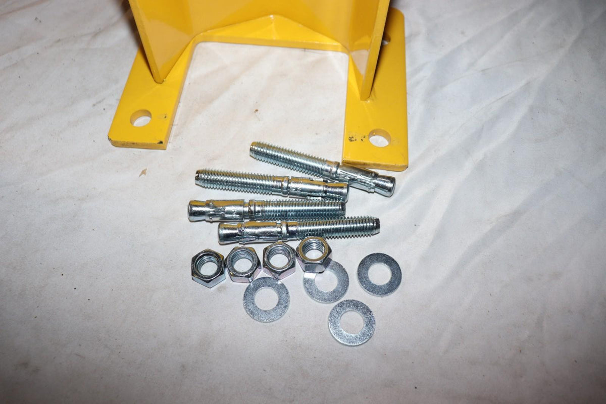 Steel King Pallet Rack Guard, Bolt-On 8 in x 6 in x 12 in - Northside Material Brokers