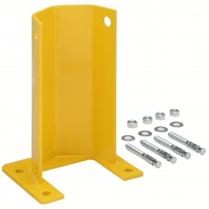Steel King Pallet Rack Guard, Bolt-On 8 in x 6 in x 12 in - Northside Material Brokers