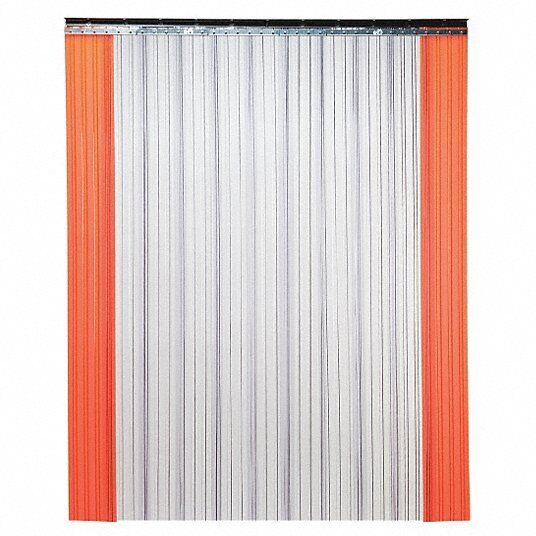 Strip Door: 10 ft Opening Ht, 10 ft Opening Wd, 10ft 3 in, 12 in Strip Wd, 3TB24 - Northside Material Brokers