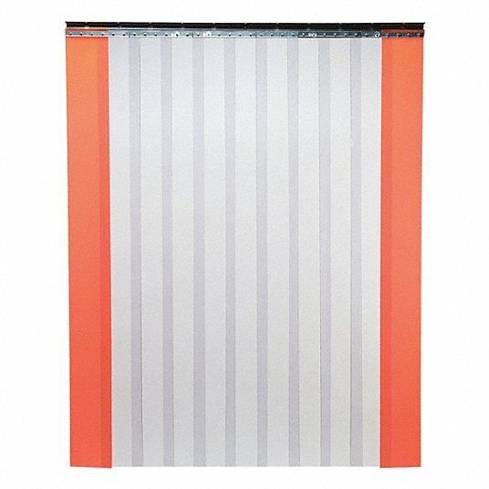 Strip Door: 8 ft Opening Ht, 6 ft Opening Wd, 8 ft 3 in, 8 in Strip Wd, 3TB21 - Northside Material Brokers