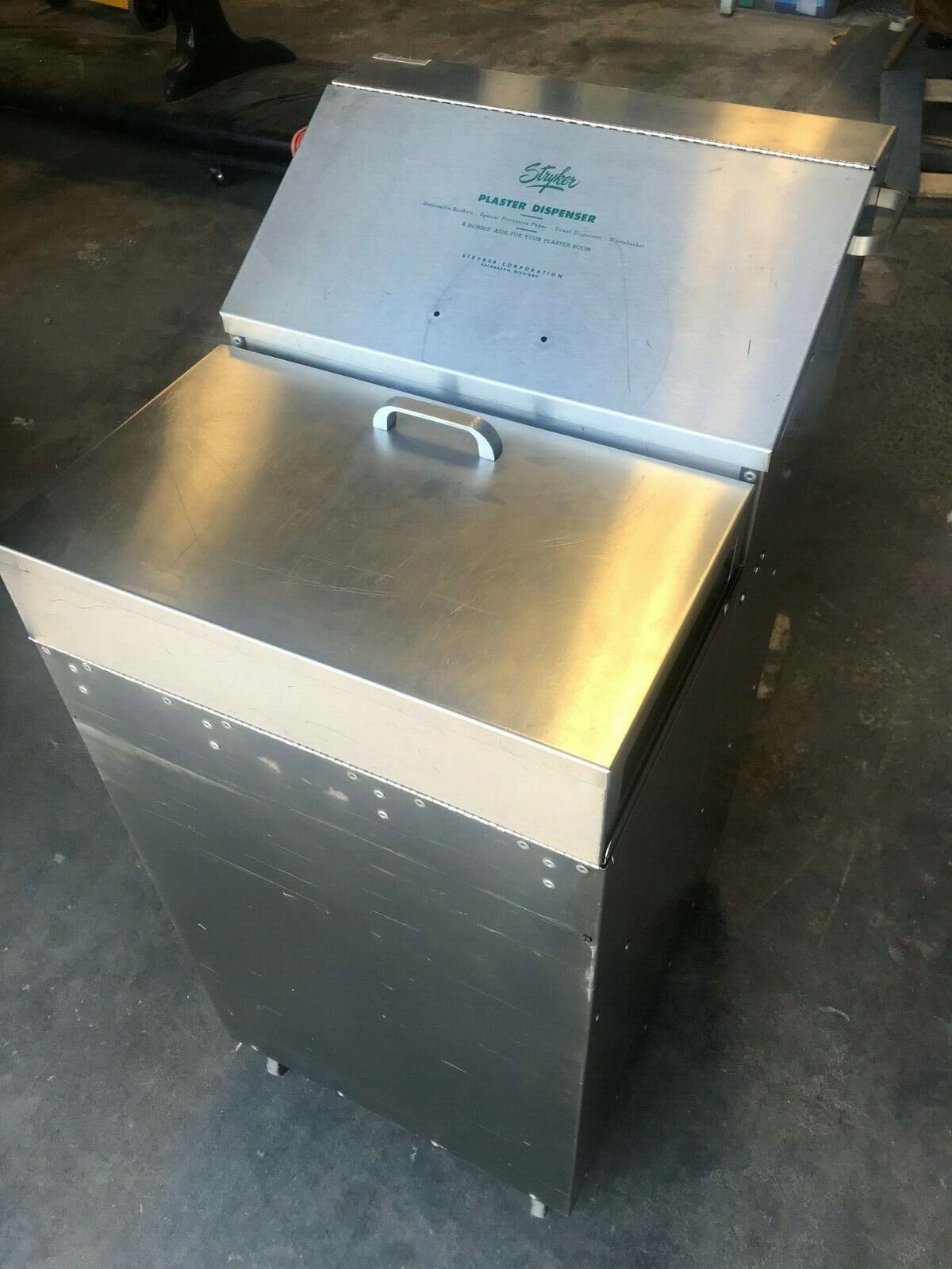Stryker Plaster Dispenser, Stainless Steel, Mobile - Prop - Northside Material Brokers