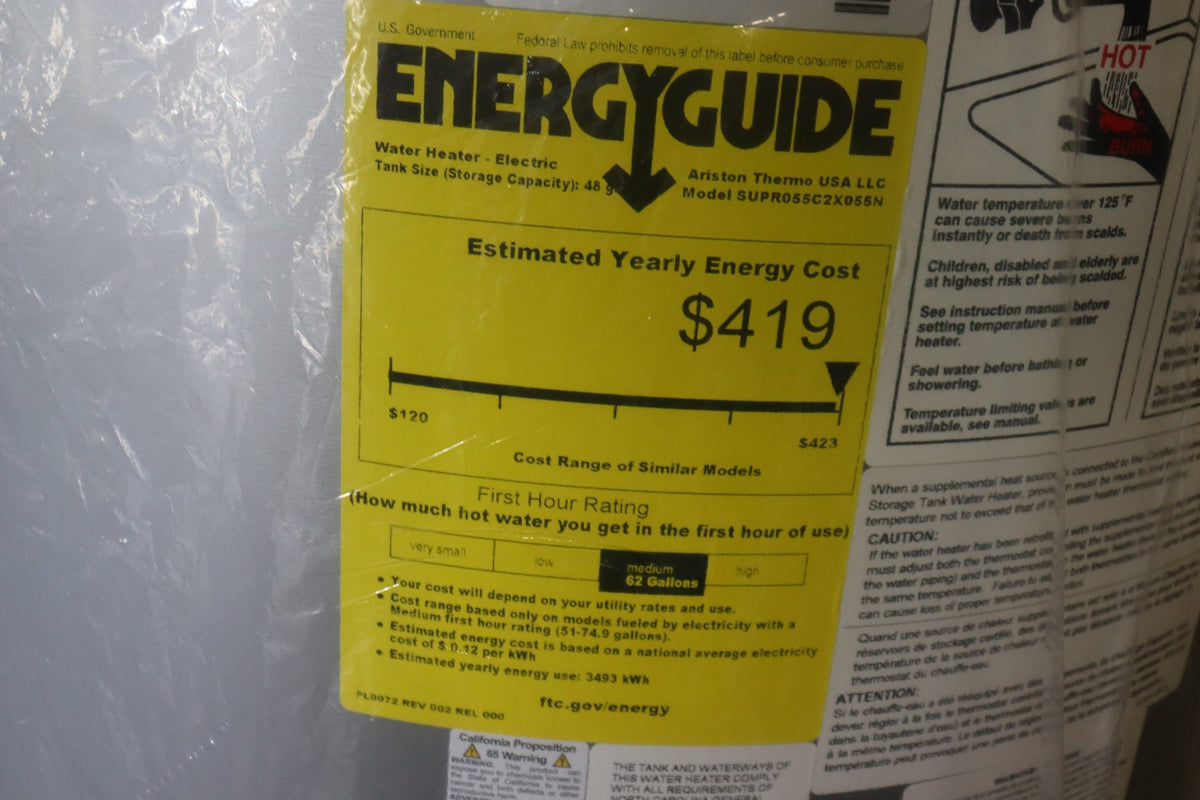 Suprema 55 gal. 5500-Watt Flexible Capacity Water Heater, Stainless Steel Tank - Northside Material Brokers