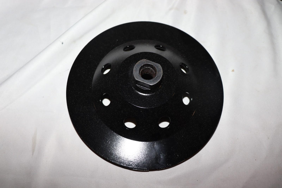 Syntec 7" T Segment Cup Wheel 14-Segment Threaded Arbor - Black Series - Northside Material Brokers