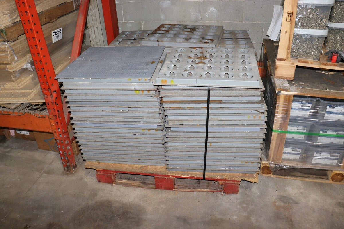 Tate Perforated Raised Access Floor Tiles 2'x2' Starlight, Used - Northside Material Brokers