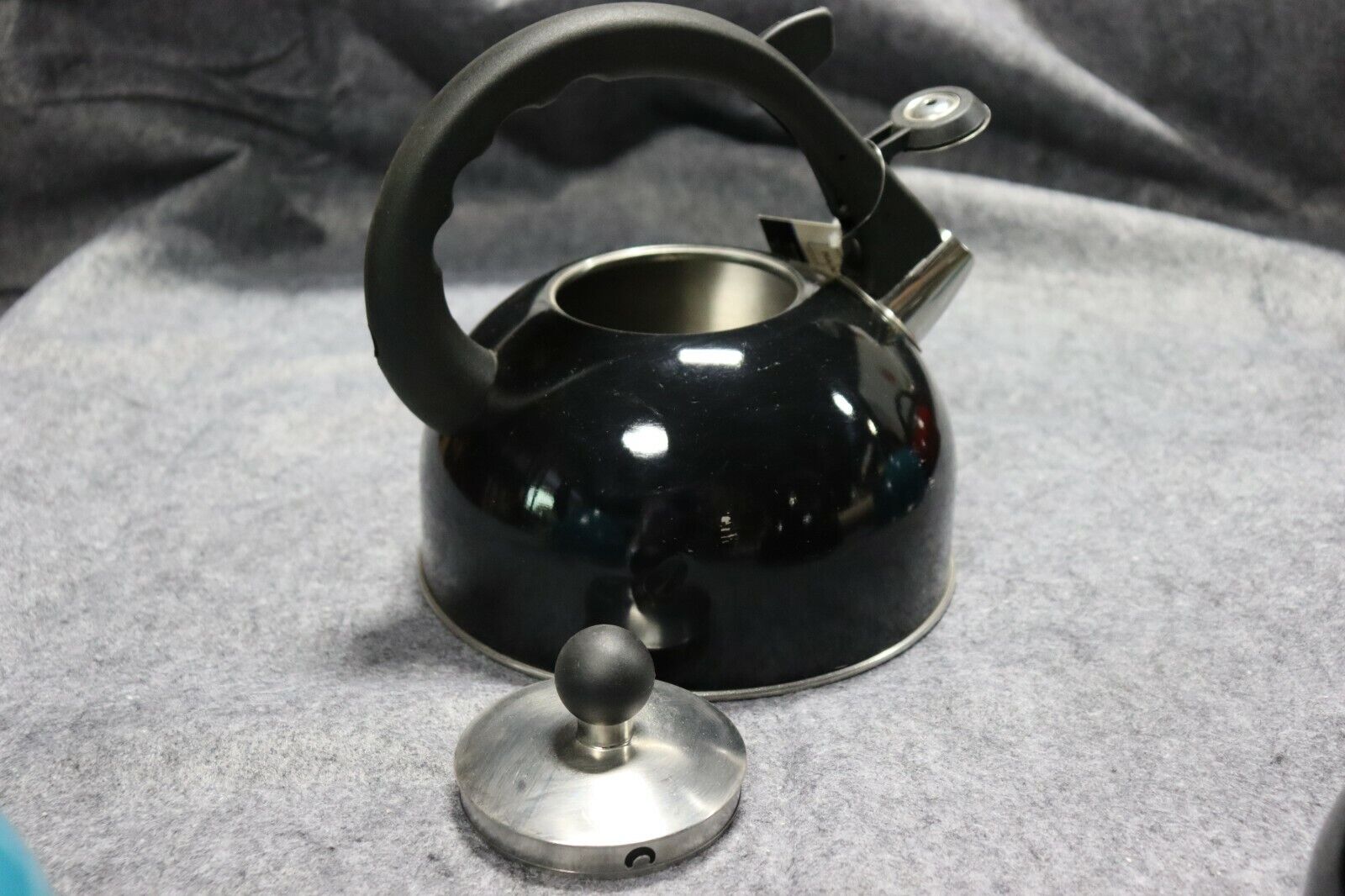 Tea Kettle, Black, Teal and Red Lot of 4 - Northside Material Brokers