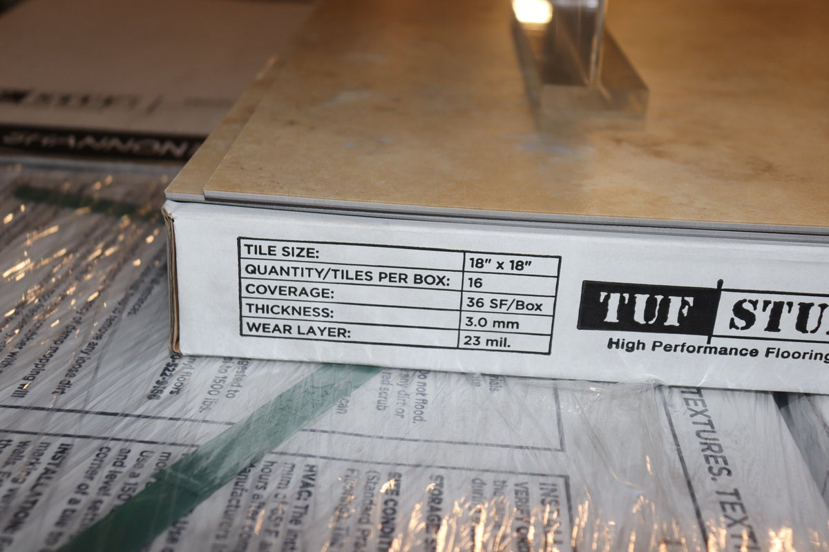 Teknoflor TUF STUF T3 Luxury Vinyl Tile Flooring, 23 mil Wear Layer, 18"x18", 36 Sq Ft per Case - Northside Material Brokers