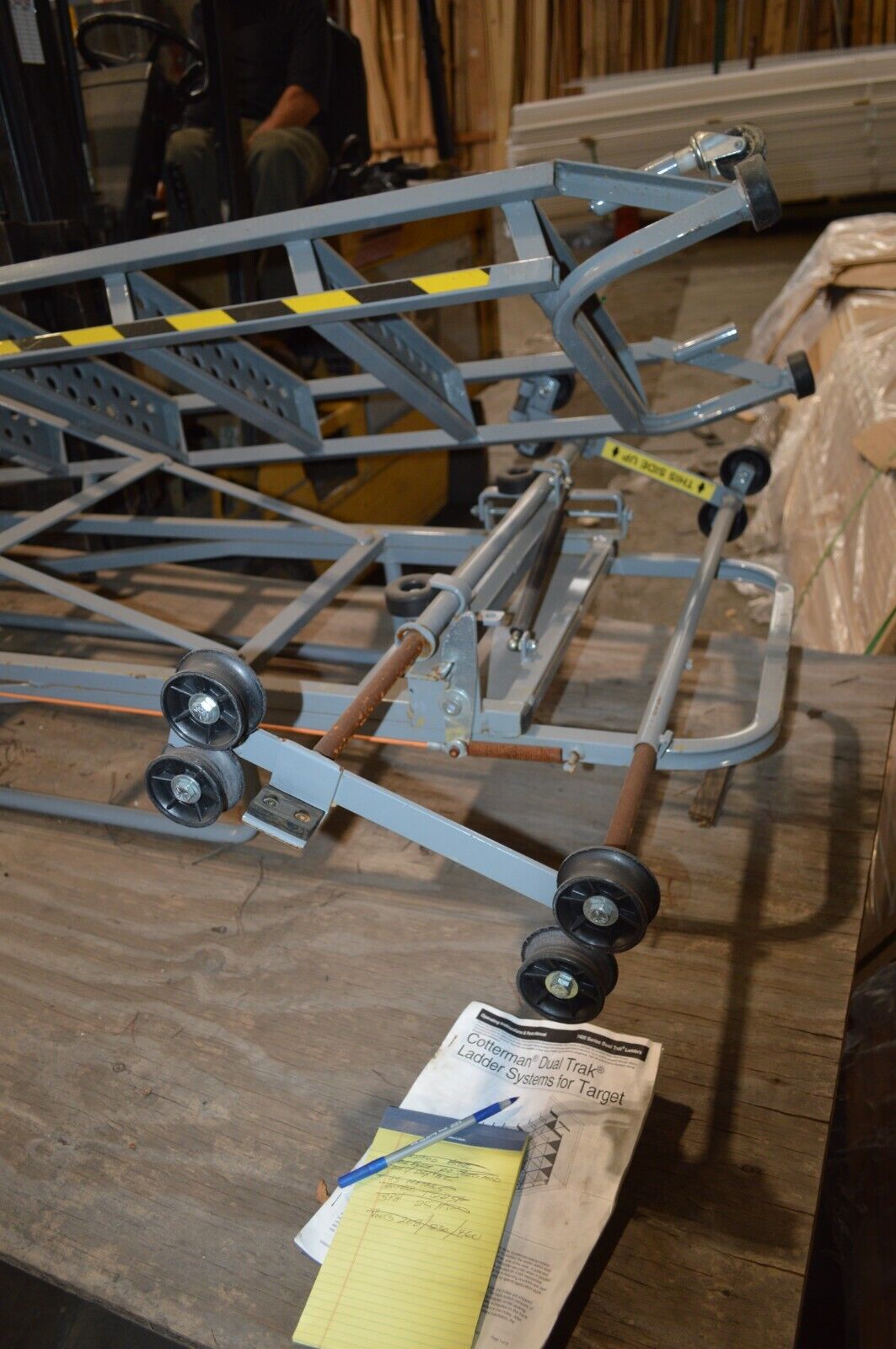 TRACK MOUNT STOCKROOM LADDER - Northside Material Brokers