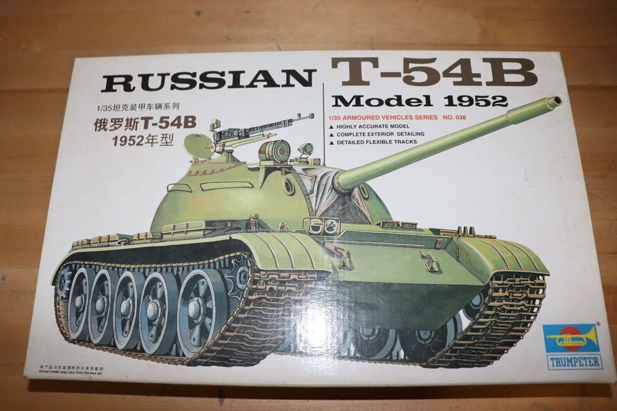 Trumpeter 1/35 Scale Russian T-54B Model 1952 - Northside Material Brokers