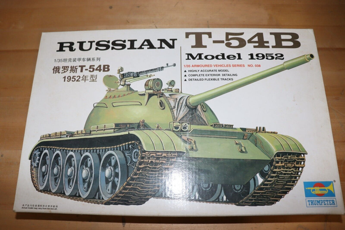 Trumpeter 1/35 Scale Russian T-54B Model 1952 - Northside Material Brokers
