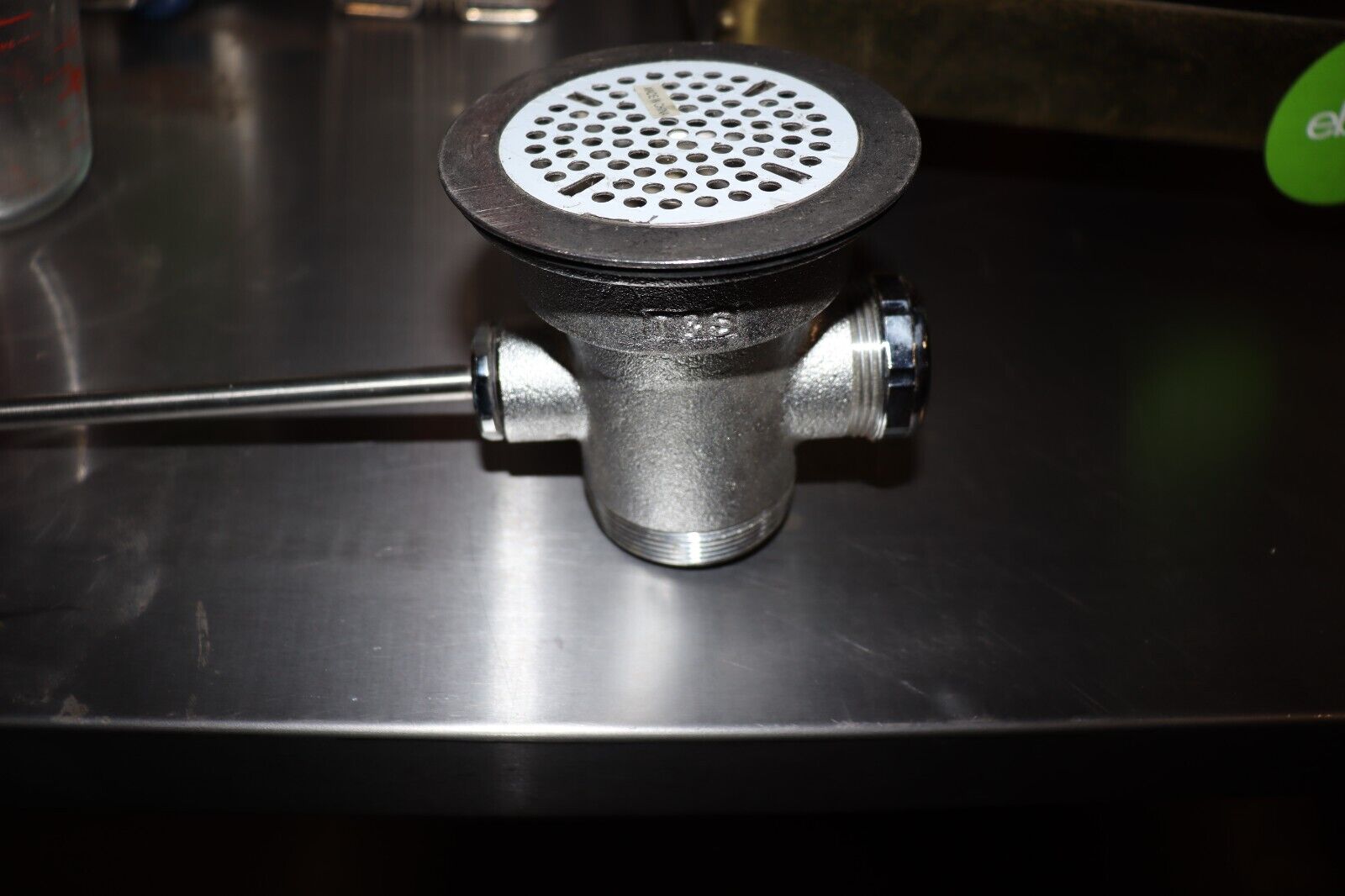 T&S Brass and Bronze Works Waste Drain Valve with Lever Handle, 4.5" Height - Northside Material Brokers