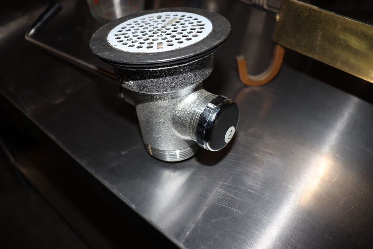 T&S Brass and Bronze Works Waste Drain Valve with Lever Handle, 4.5" Height - Northside Material Brokers