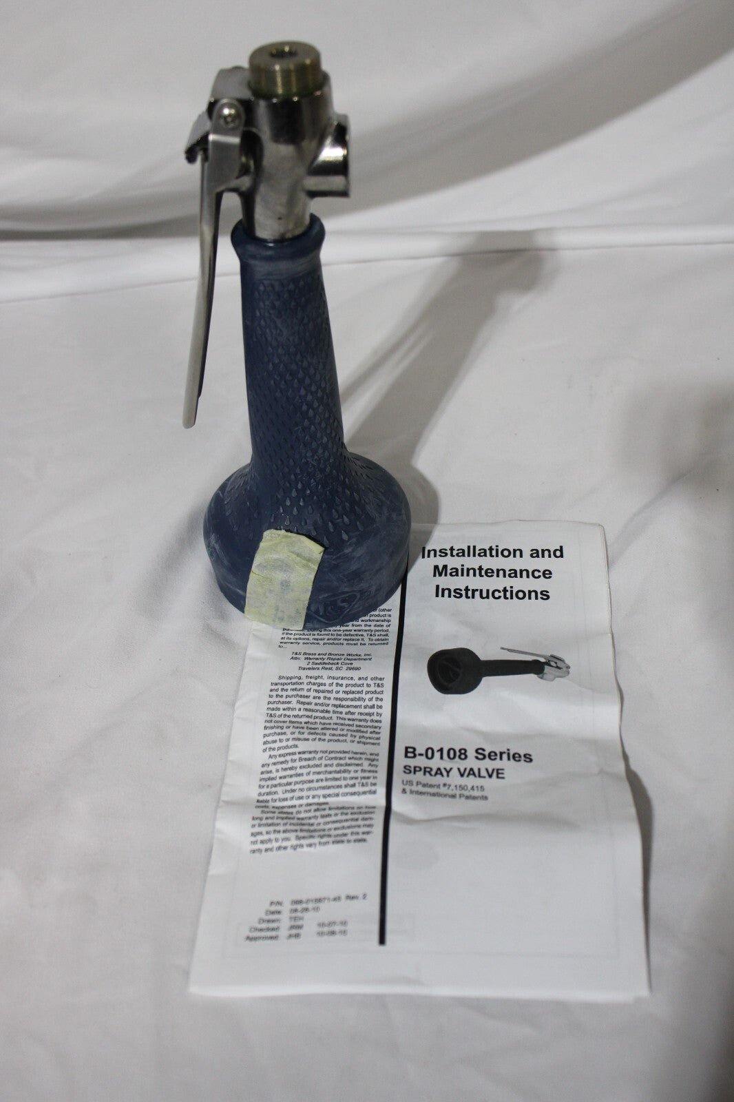 T&S Brass Jetspray Low-Flow Spray Valve, 0.65 Gpm, Epact2005 B-0108-C - Genuine - Northside Material Brokers