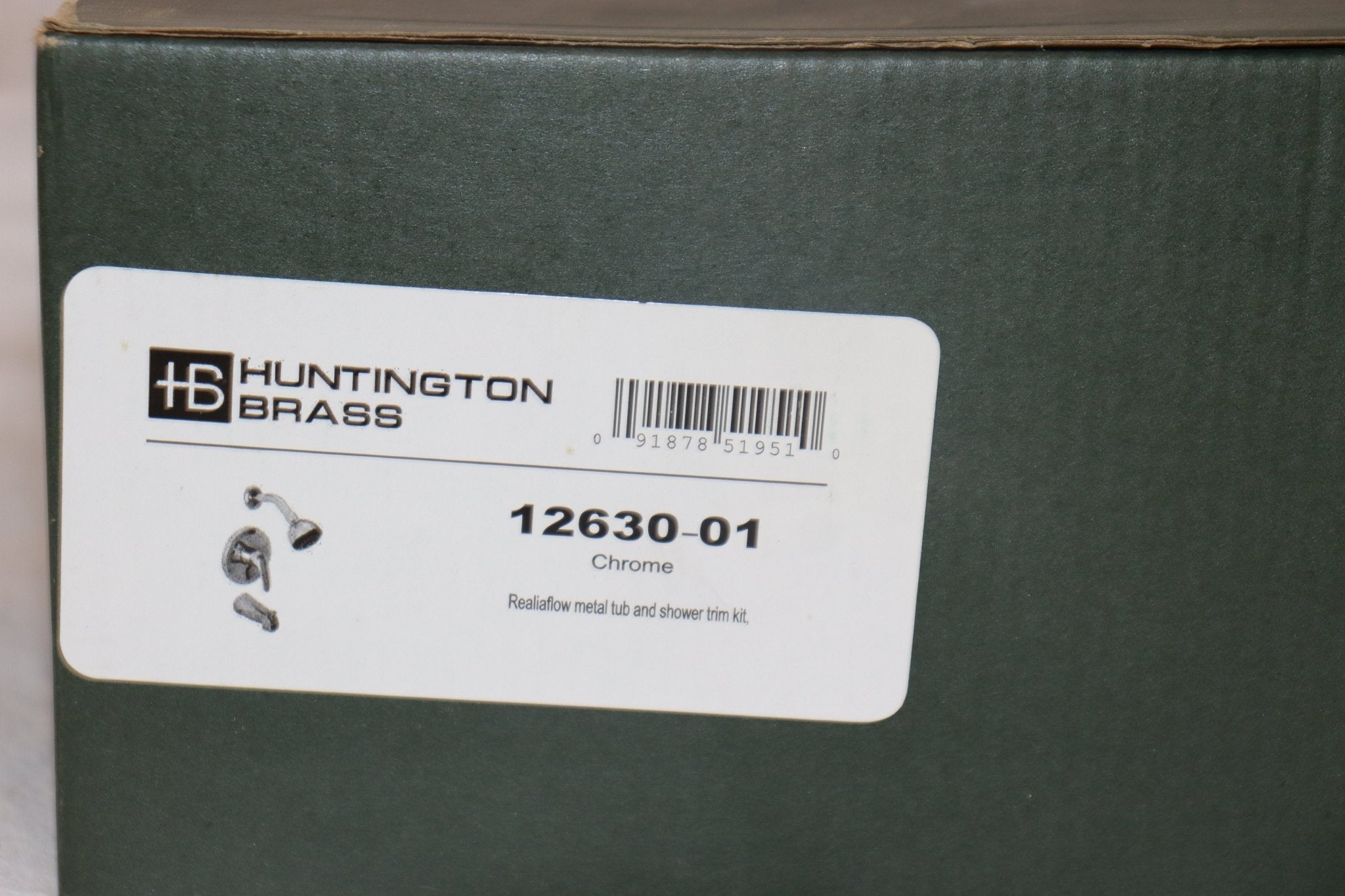 Tub and Shower Trim Kit(Spout & Head) , Chrome, Realiaflow, Huntington Brass, 12630-01 - Northside Material Brokers