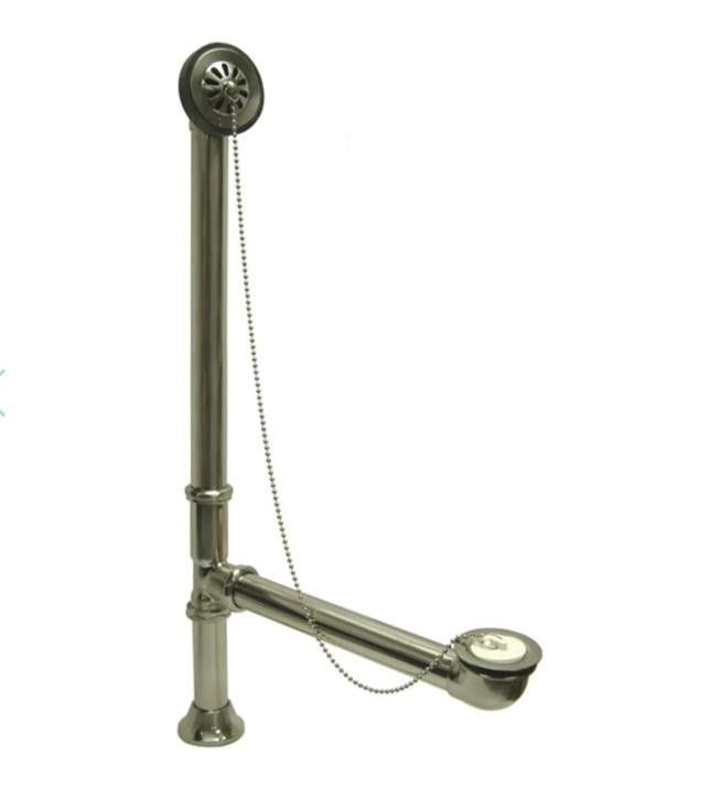 Tub Drainer behind wall assembly, Chrome finishes- Chain not included - Northside Material Brokers