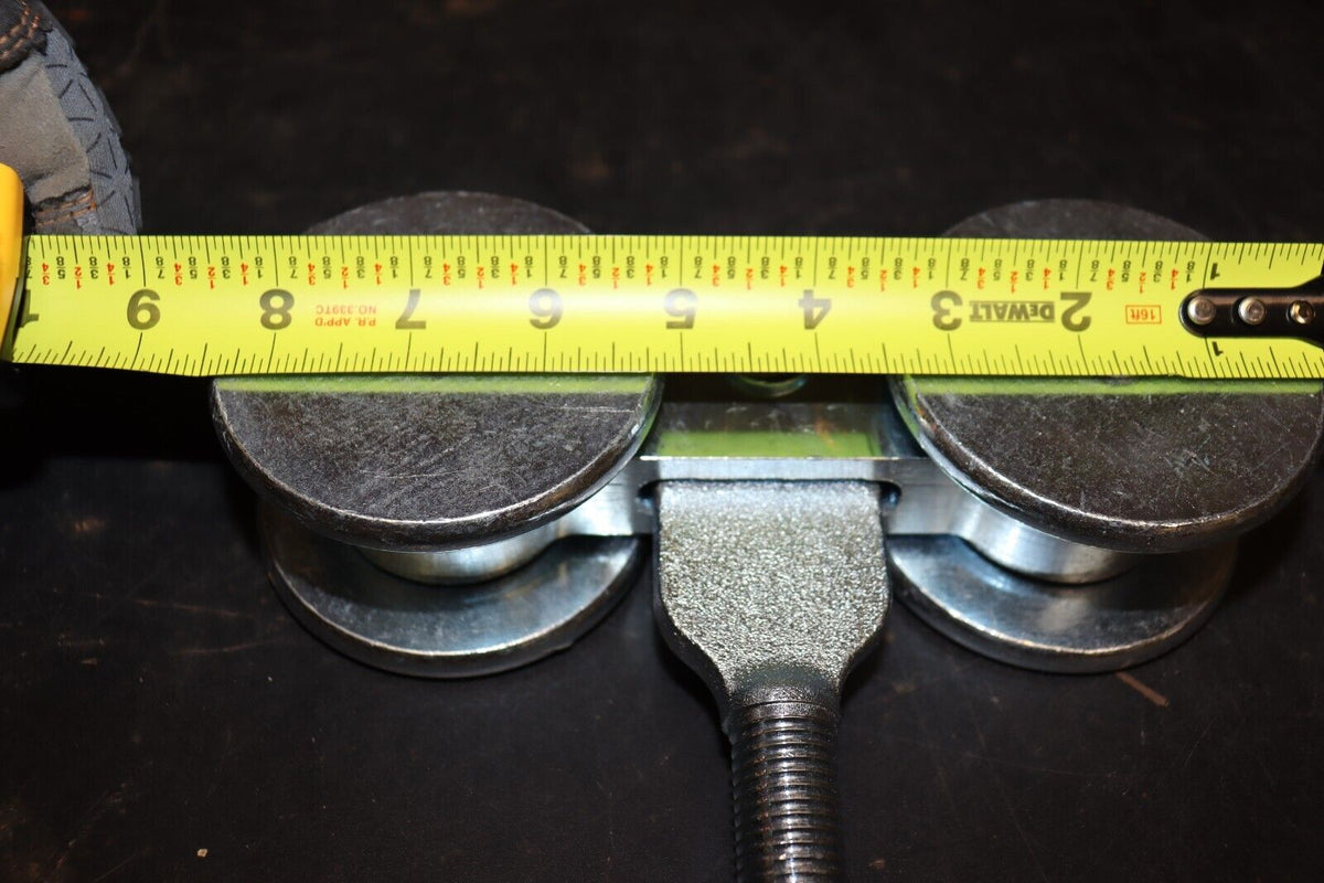 ULTRA HEAVY DUTY - 2-Wheel 3.5" Track Roller Wheels Parts Beam Trolley System - Northside Material Brokers