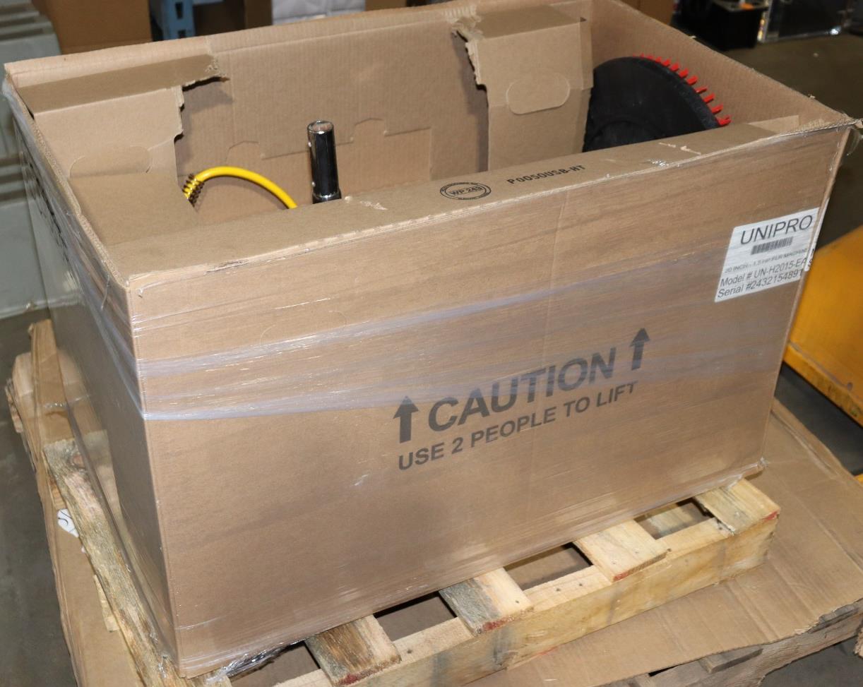 Unipro 20 Inch Floor Polisher 1.5 HP UN-H2015, NIB, Blue, 120V - Northside Material Brokers