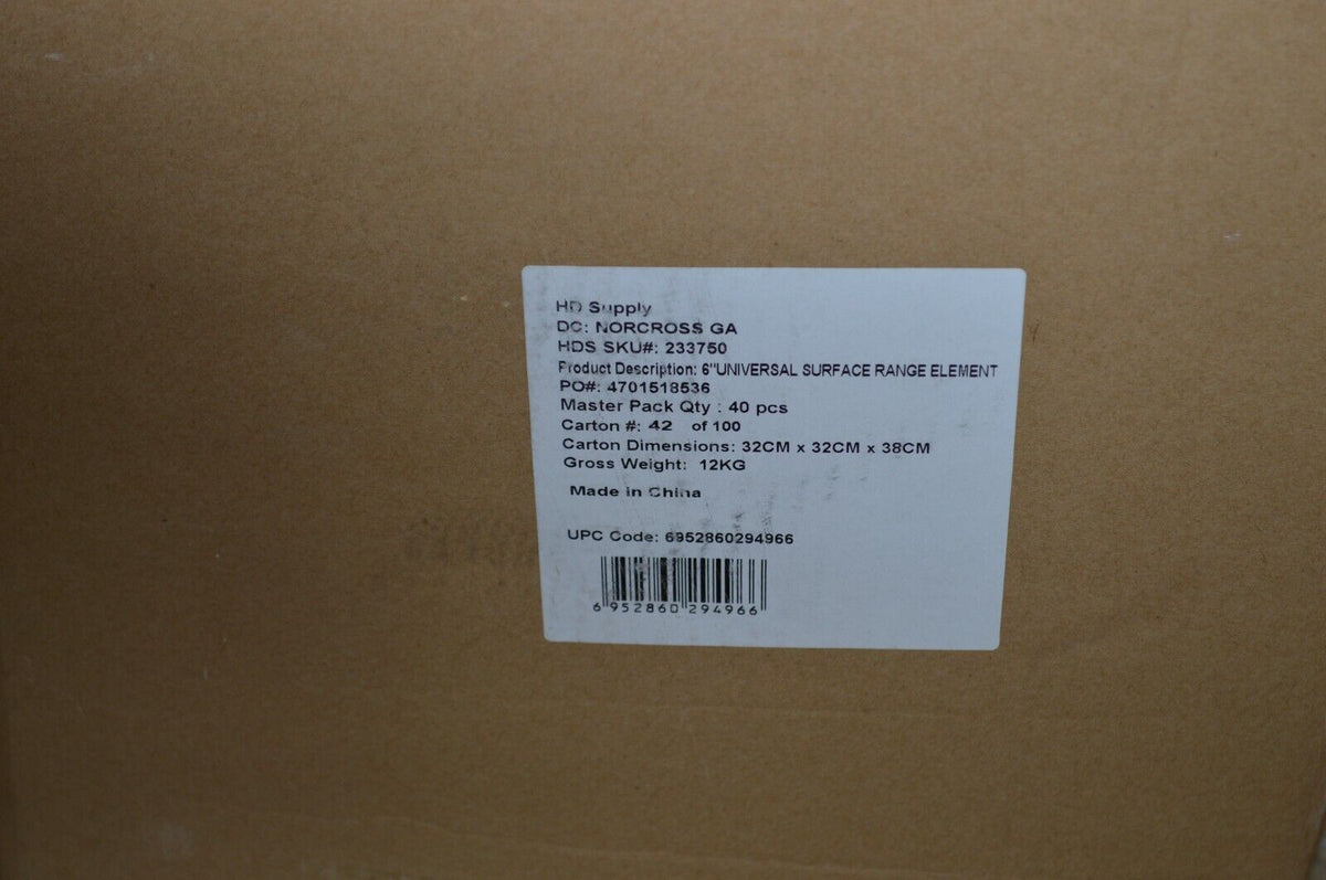 Universal Surface Range Element, 6 Inch PART 233750, QTY 1 - Northside Material Brokers