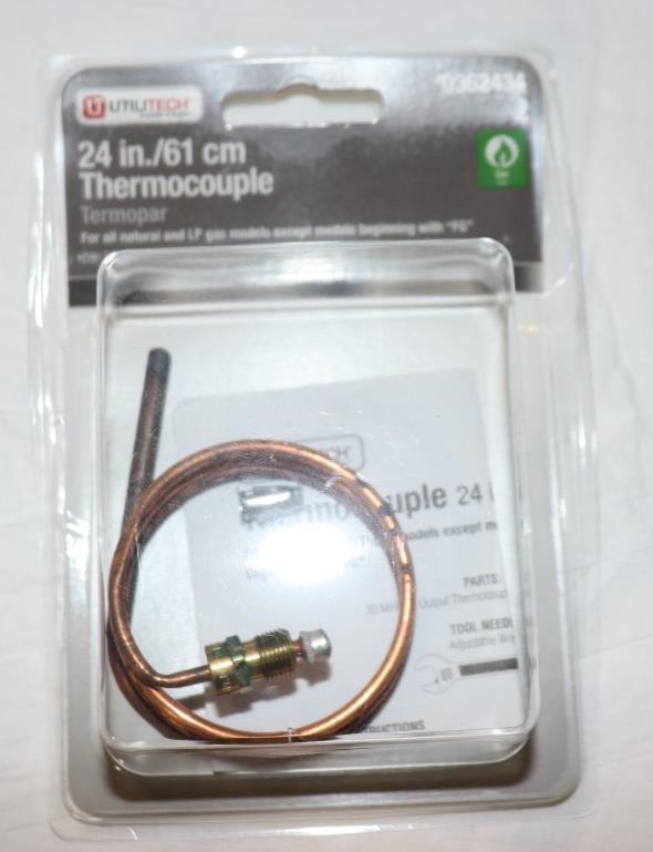 Utilitech 362434 - 24"/61cm Thermocouple, NIB - Northside Material Brokers