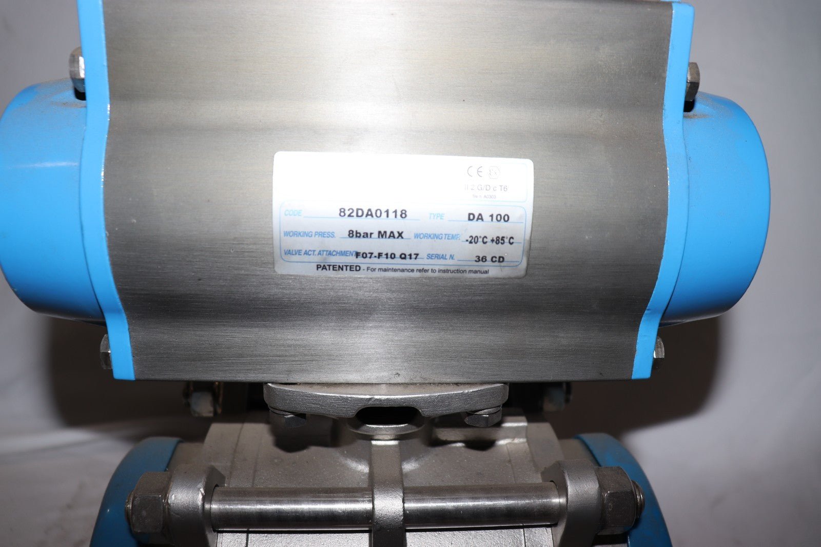 Valbia DA100-4 Pneumatic Air Actuator, 800 psi, 82A0118, NEW - Northside Material Brokers