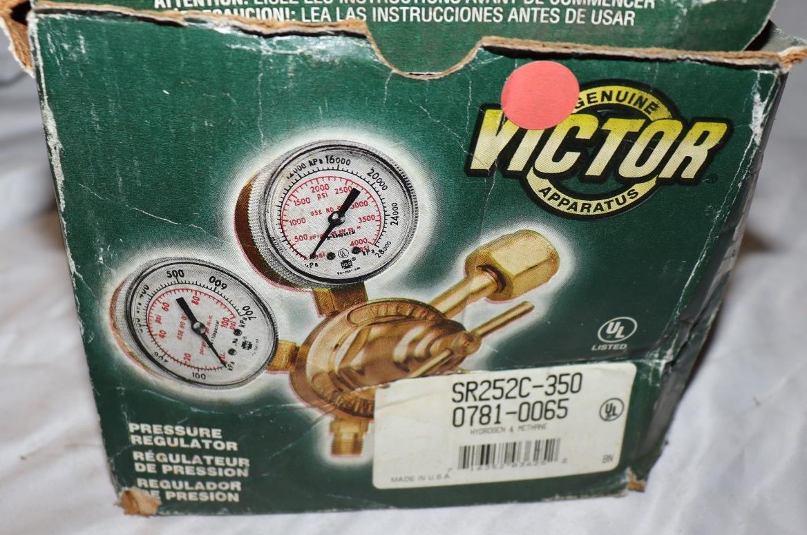 Victor SR252C-350 Compressed Gas Pressure Regulator Hydrogen & Methane, New - Northside Material Brokers