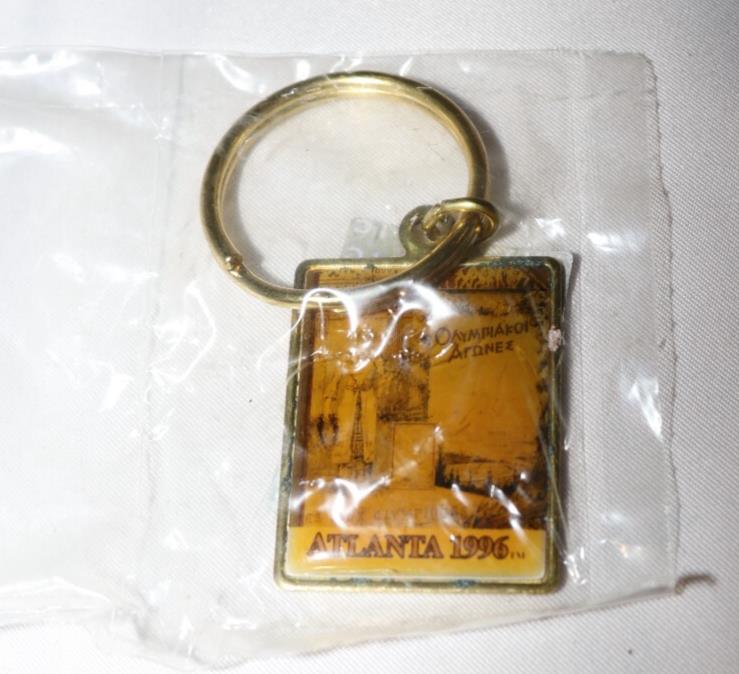 Vintage 1996 Atlanta Olympics Keychain - Northside Material Brokers