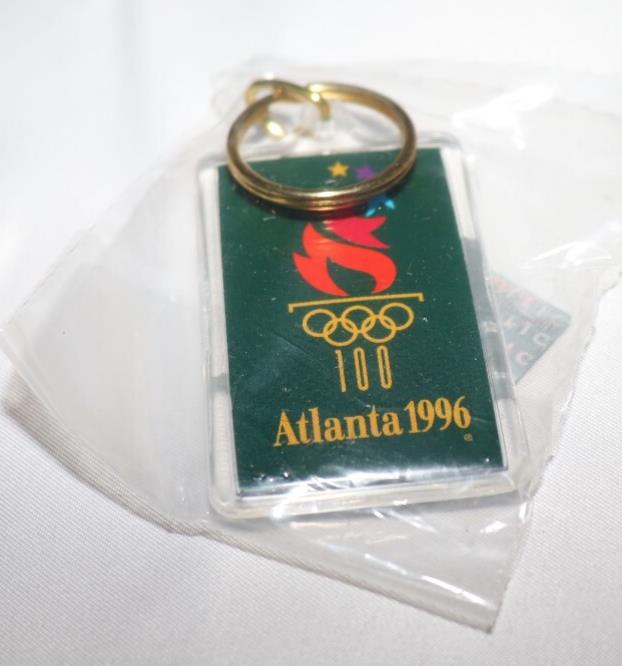 Vintage 1996 Atlanta Summer Olympic Games Key Chain Green Georgia Collectible - Northside Material Brokers