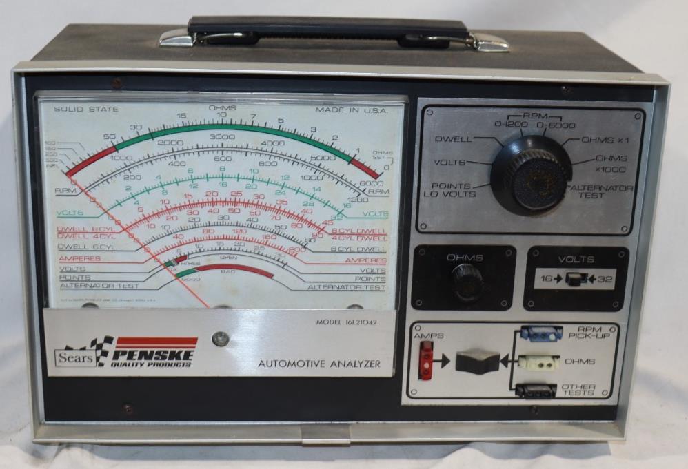 Vintage Penske Automotive Analyzer Sears 161.21042 Tester Made in USA, Untested - Northside Material Brokers