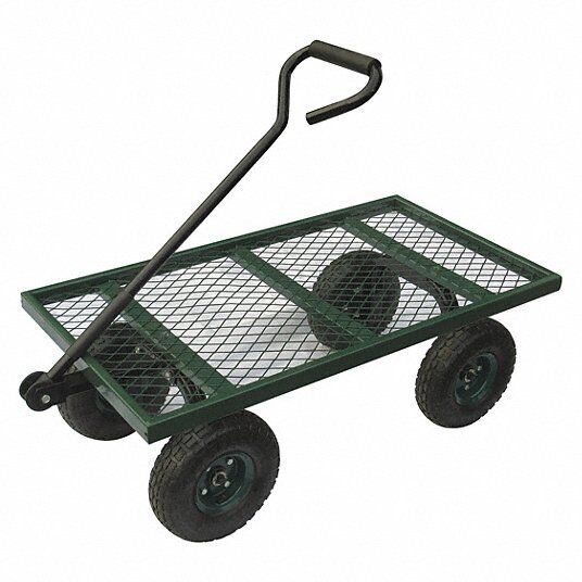 Wagon Truck with Flow-Through Lipped Metal Deck: 400 lb Load Capacity, 12X311 - Northside Material Brokers
