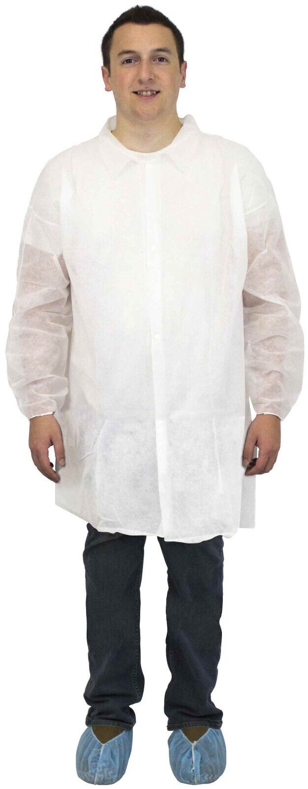 Westchester 3511/XXL Disposable Lab Coat: Polypropylene, White, 2XL, 30 PK - Northside Material Brokers