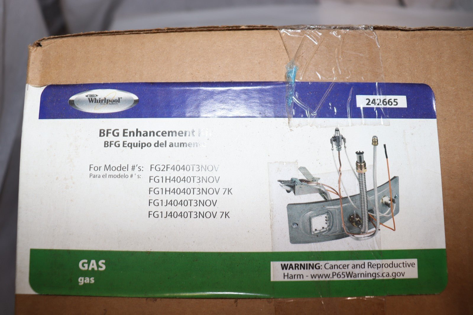Whirlpool BFG Enhancement Kit Pilot Assembly for Gas Water Heater 242665, NOB - Northside Material Brokers