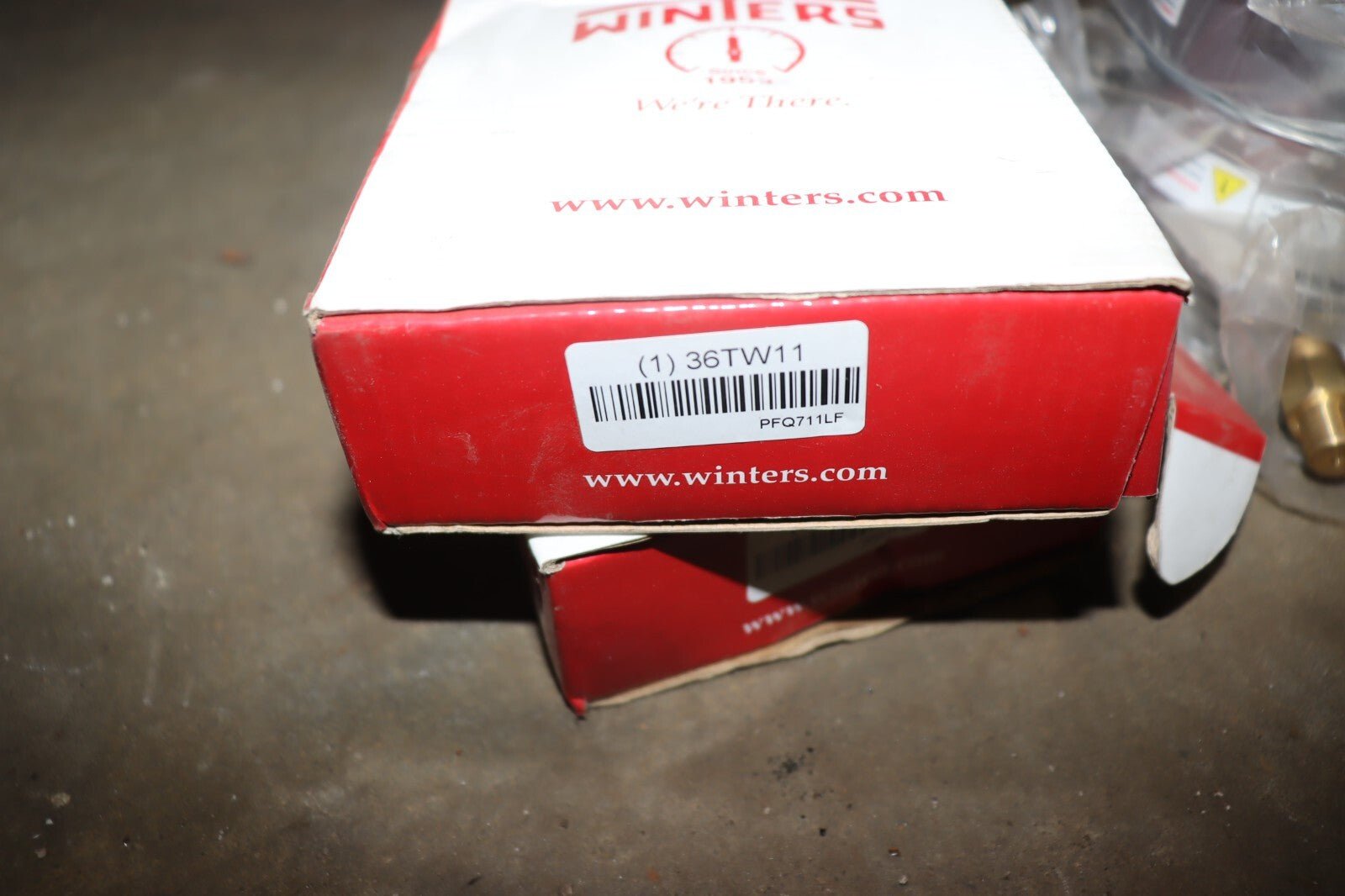 Winters Industrial Pressure Gauge: 0 to 100 PSI, 36TW11, NEW OPEN BOX - Northside Material Brokers