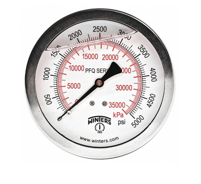 Winters Industrial Pressure Gauge: 0 to 100 PSI, 36TW11, NEW OPEN BOX - Northside Material Brokers