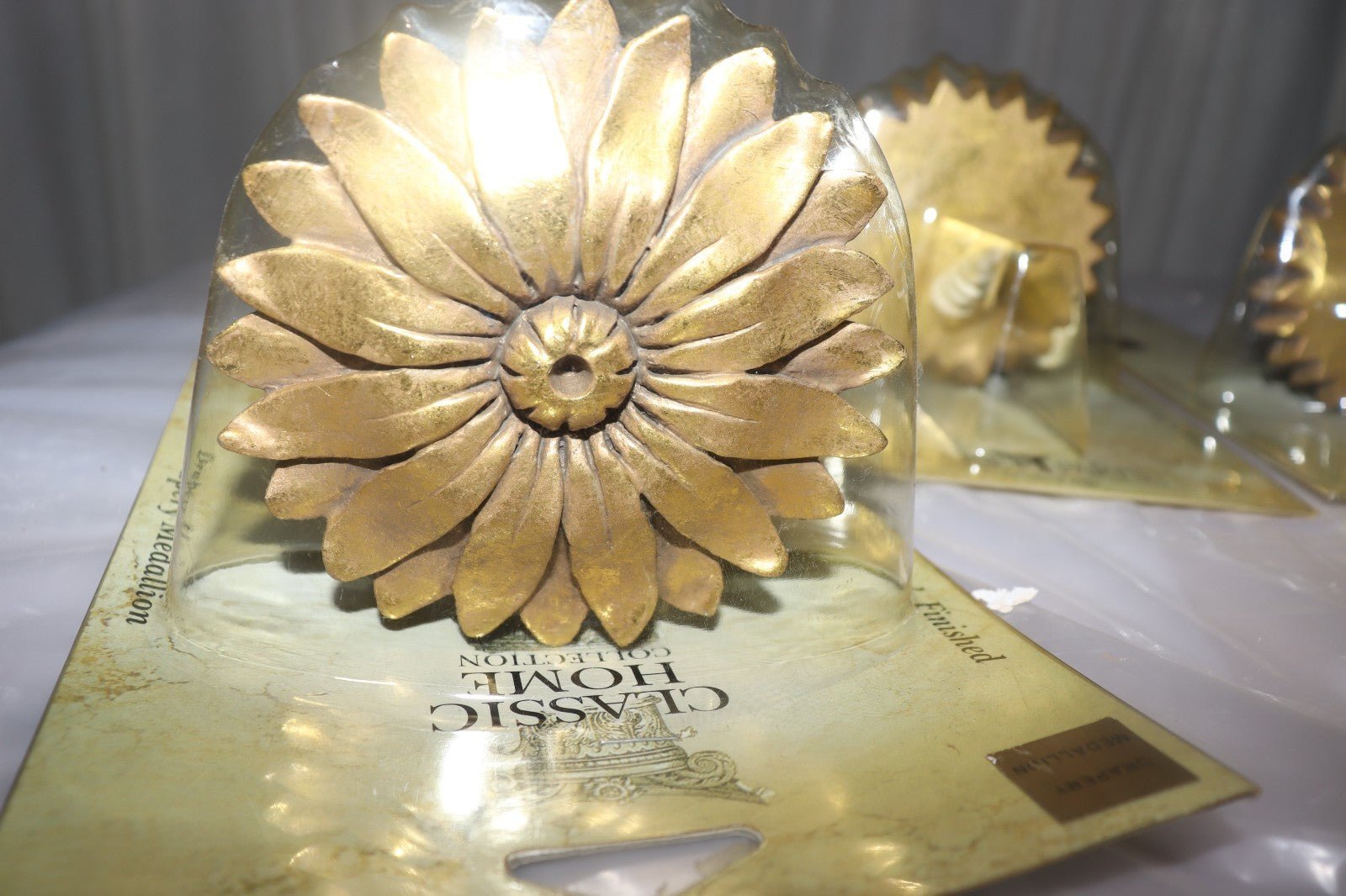 Wooden Drapery Tieback Holdback Medallion House Parts Sunflower - Northside Material Brokers