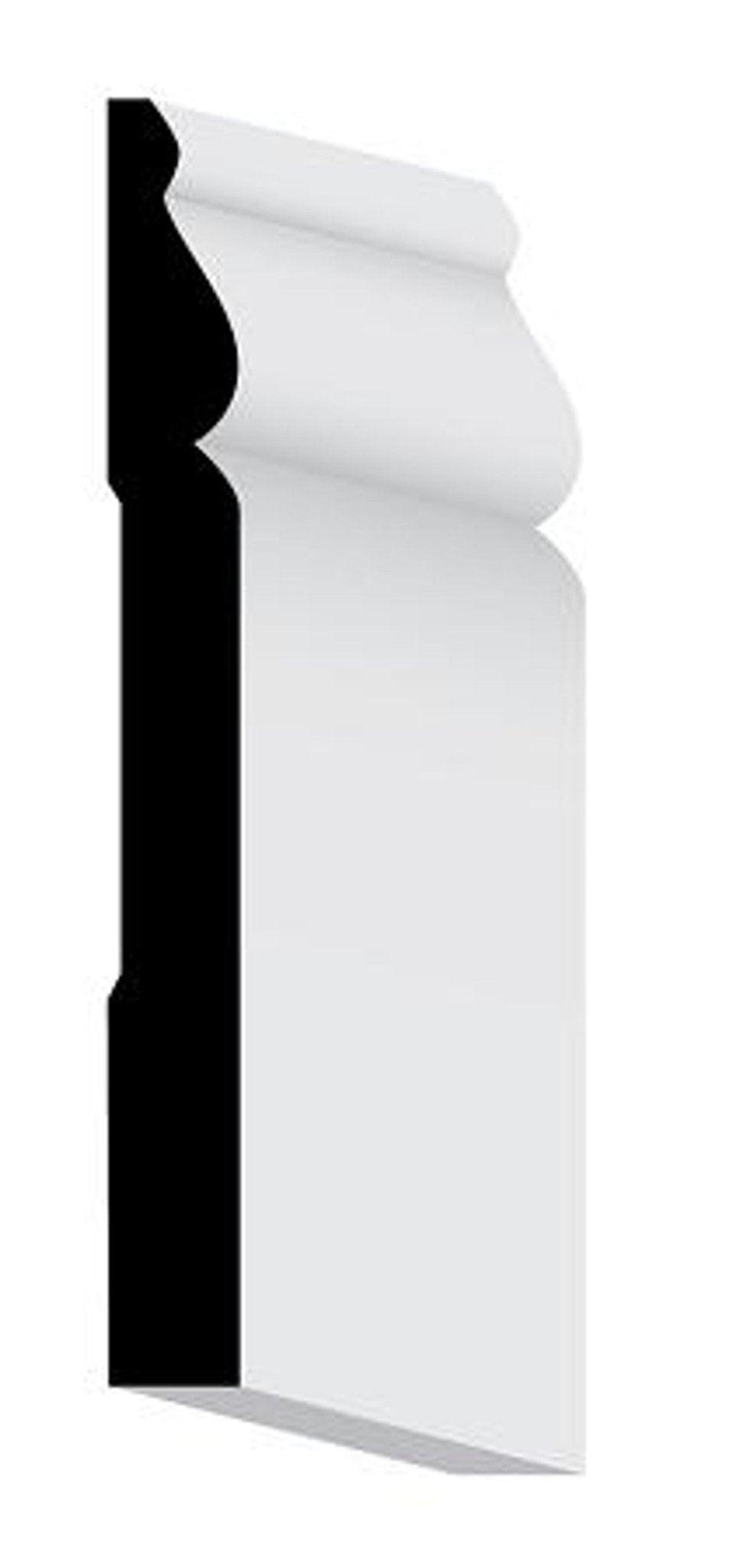 WPM 218 Speed Base Board 5 1/4 Inch x 16 Feet Primed Finger Jointed Pine - Northside Material Brokers