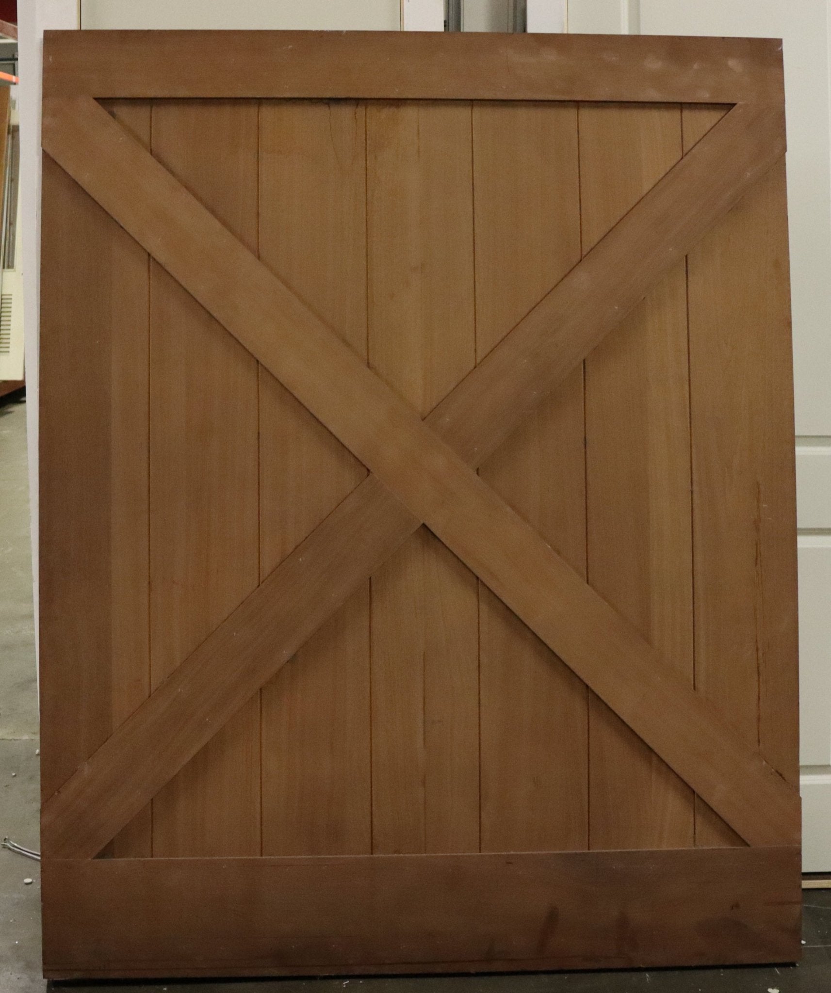 XL Interior Mahogany Door / Decorative Panel, X-Style Panel, 64" Wide x 80" Tall - Northside Material Brokers