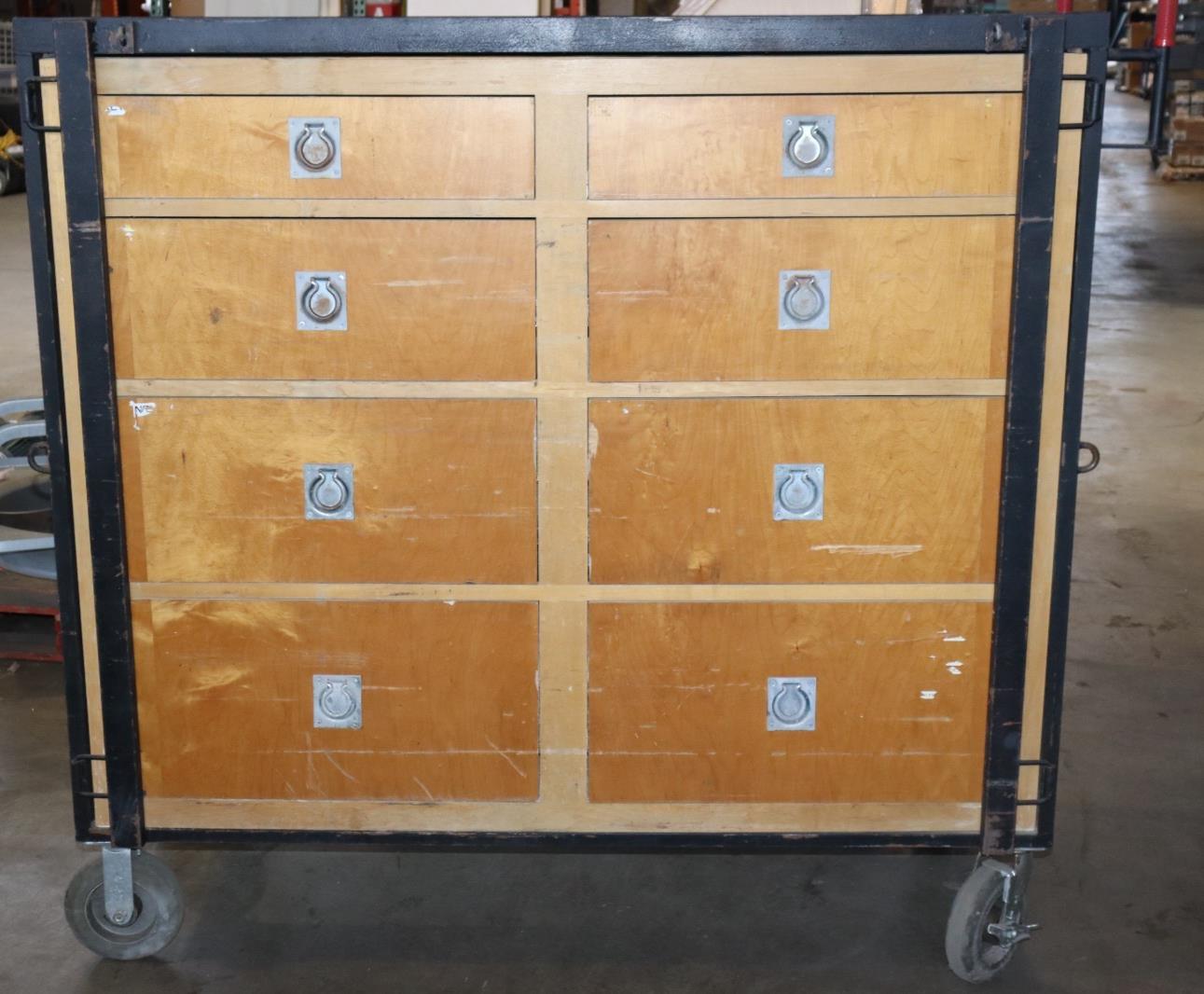 XLarge Grip Cart, 8 Drawer, w/ Casters, Locking, Wood Drawers, Steel Frame - Northside Material Brokers