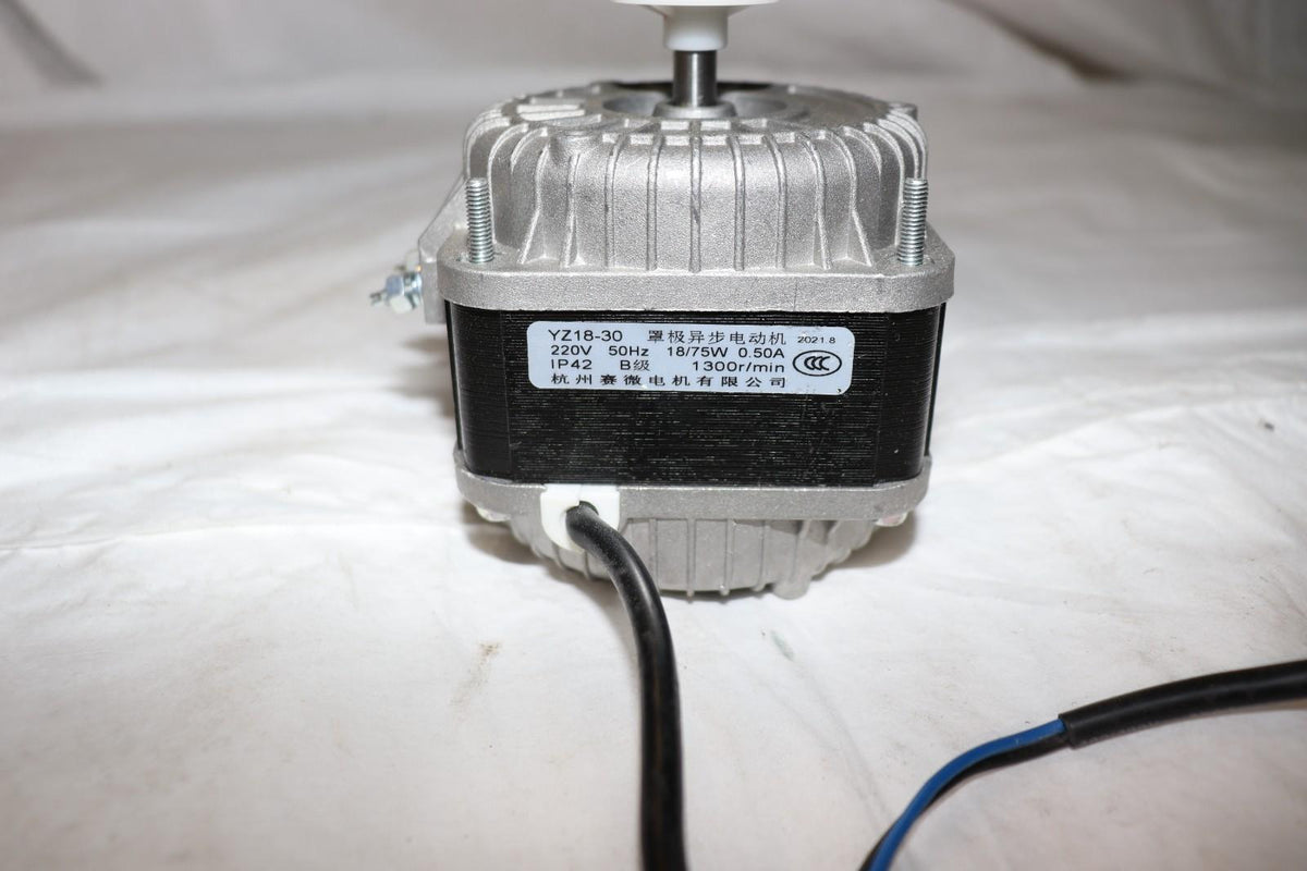 YZ18-30 75W Shielded Pole Asynchronous Electric Condenser Motor 0.50A 50Hz 220V - Northside Material Brokers