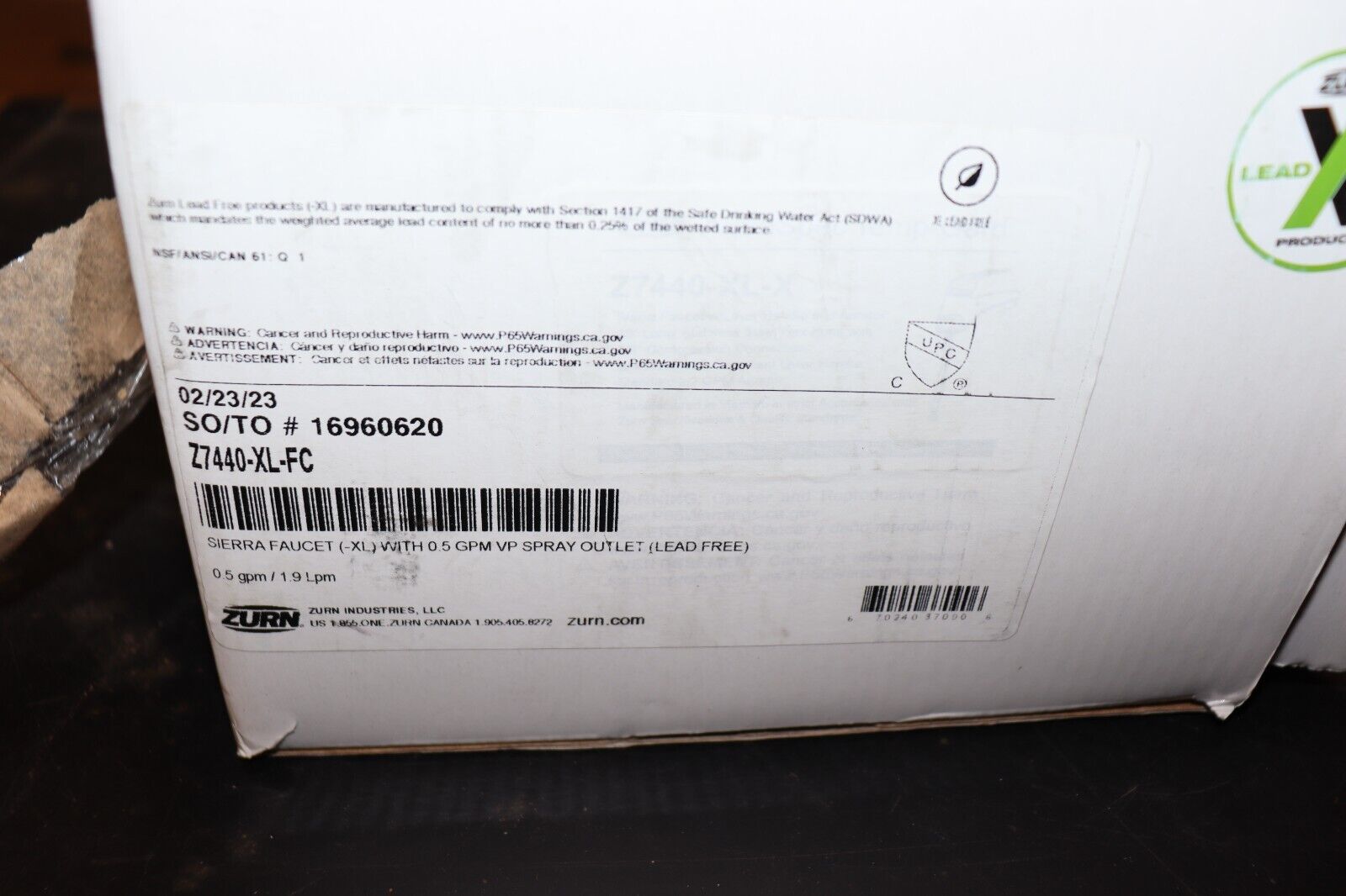 Zurn Z7440-XL-FC Polished Chrome 4" Centerset Faucet NEW - Northside Material Brokers