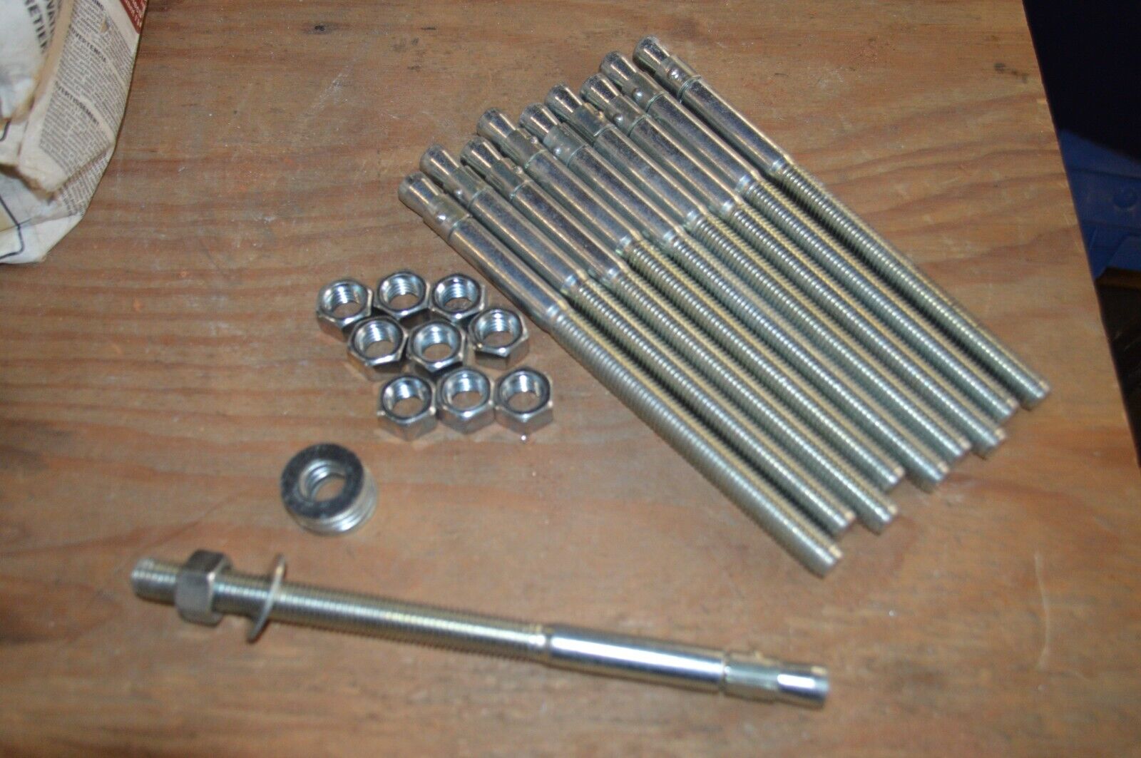 10 PACK Wedge Anchor 1/2 Inch x 10 Inch Heavy Duty SIMPSON STRONG-TIE - Northside Material Brokers