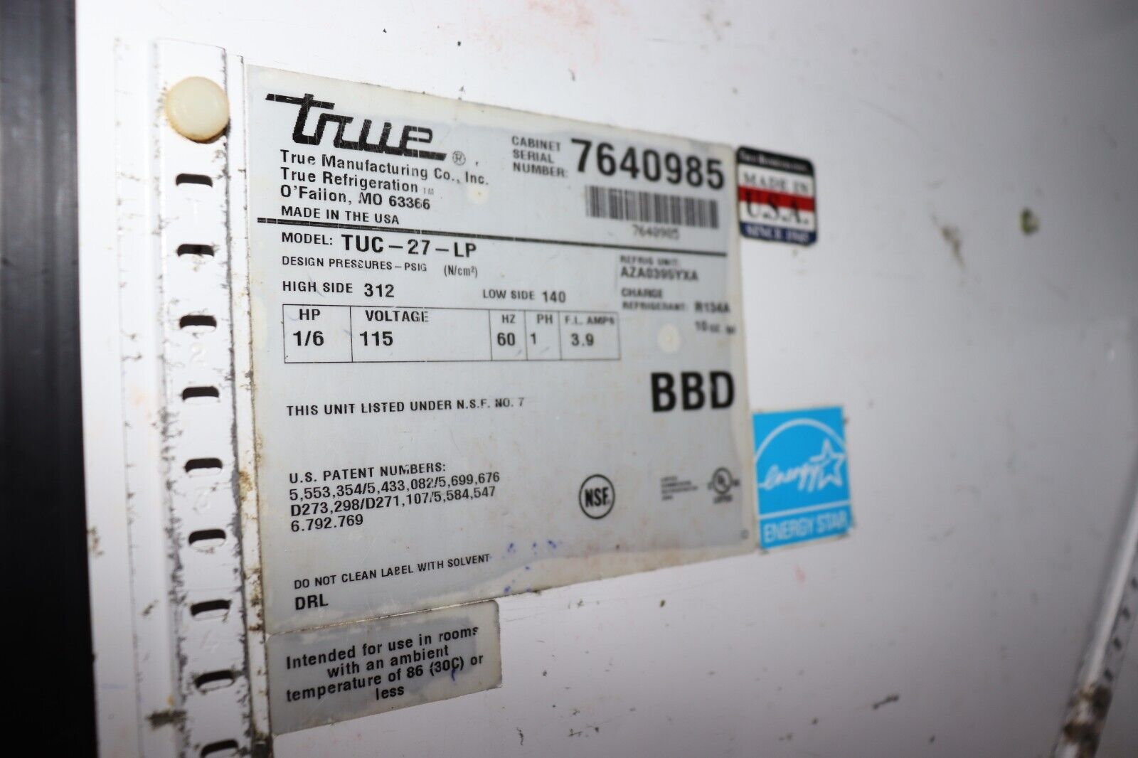 True TUC-27-LP  27 in Undercounter Cooler Stainless Steel w/ Digital Display