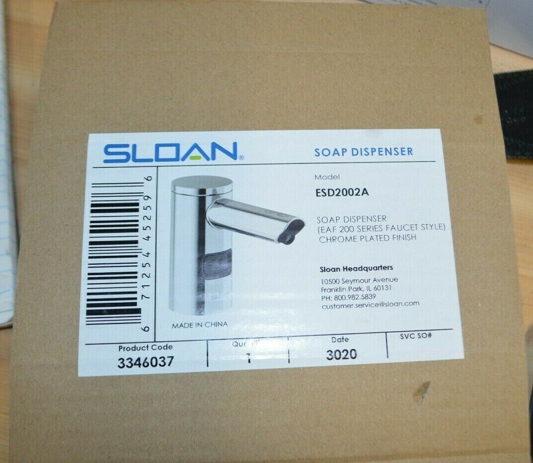 Automatic Soap Dispenser Sloan ESD2002A Chrome Plated Finish