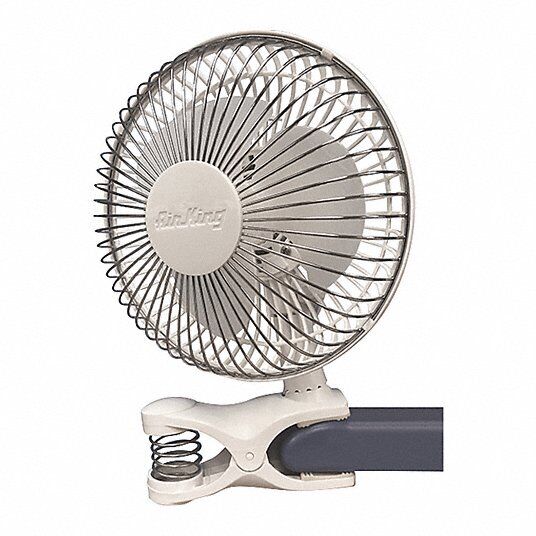 Fan Clip-On AIR KING 6 in Blade Non-Oscillating 2 Speeds 6C507