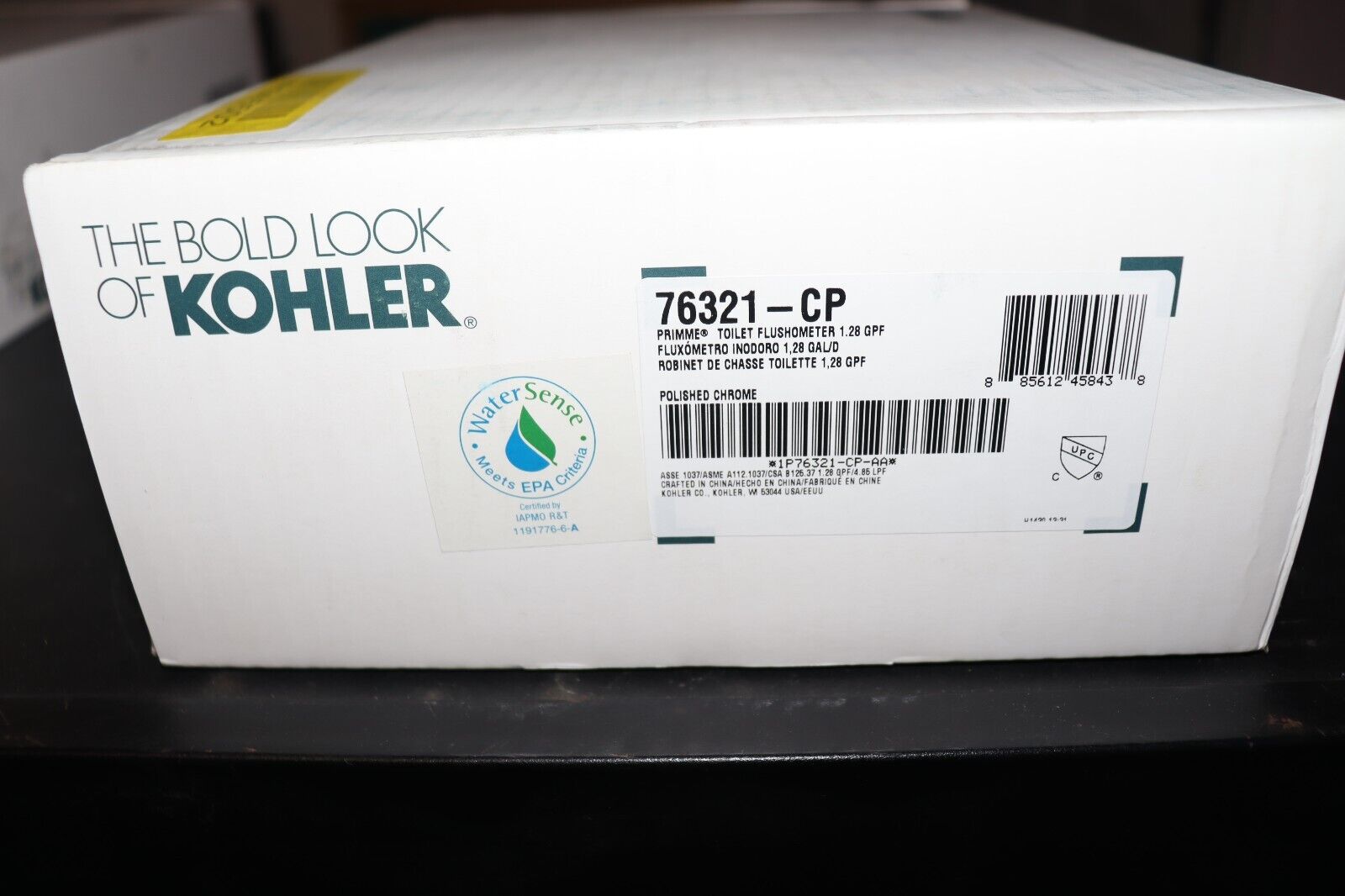 Manual Flush Valve Kohler K-76321-CP Primme 1.28 GPF Flushometer Valve 1 1/2 Inch