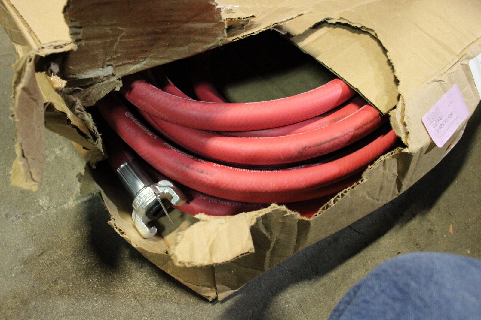 EPDM, 3/4 in Hose Inside Dia. 50 ft, Red, 3/4 in x 3/4 FITTING Speedaire