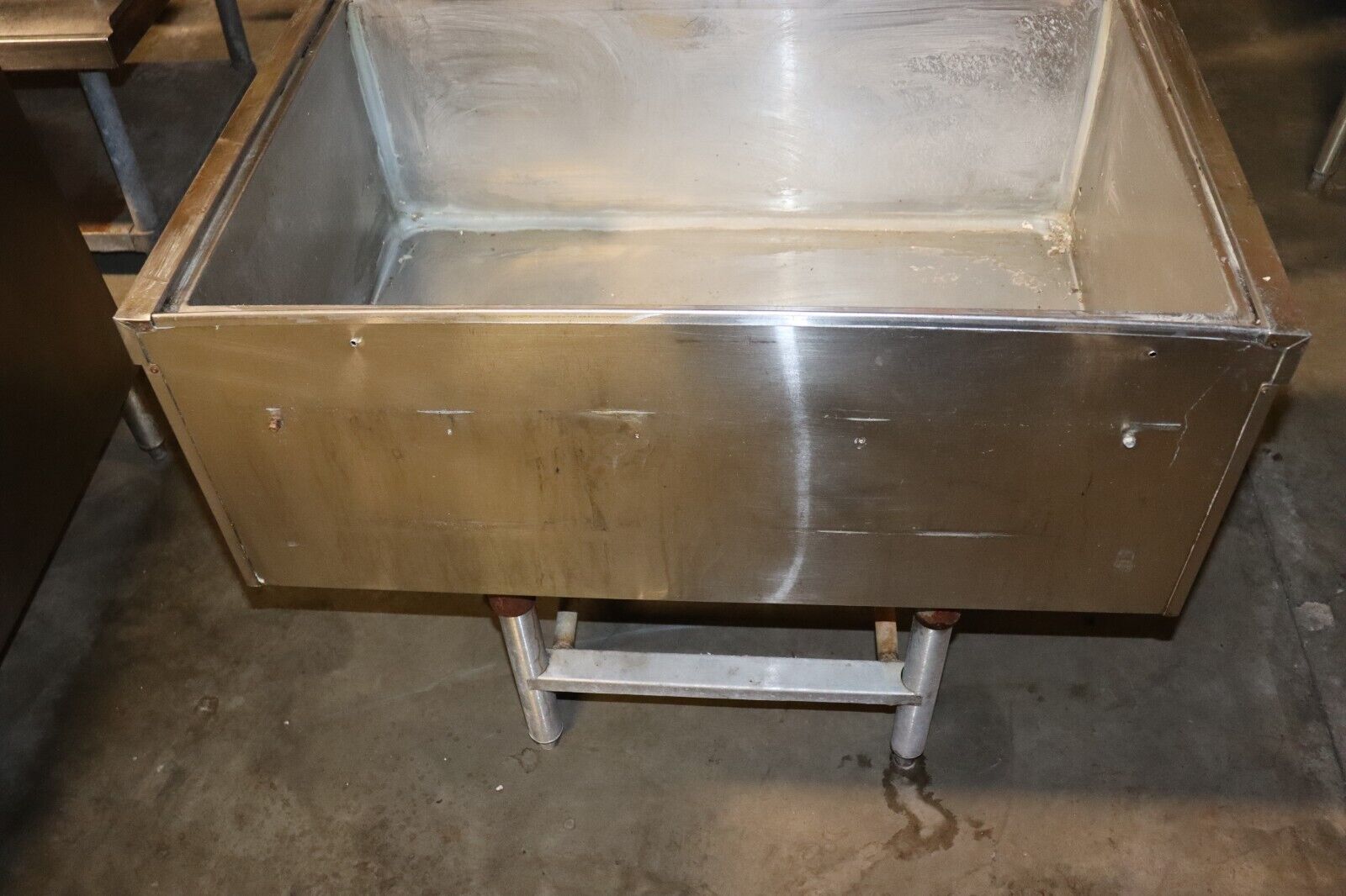 Ice Bin for Back Bar 36 Inch x 23 Inch Stainless Steel