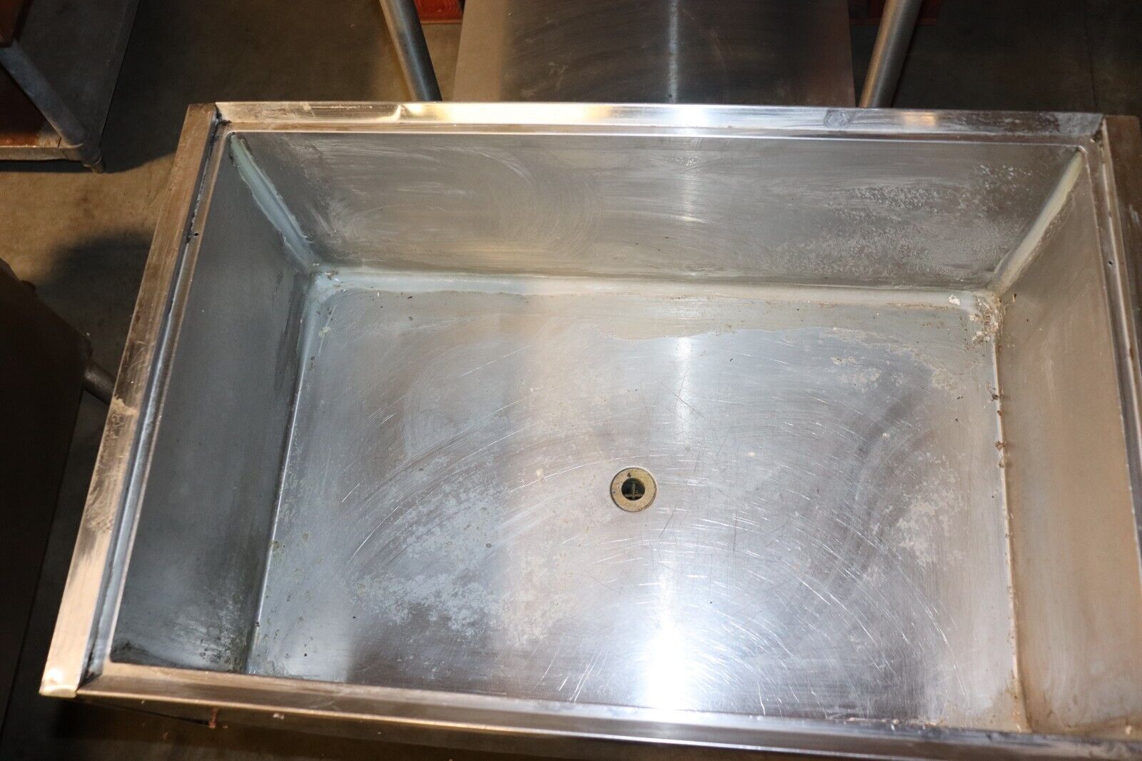 Ice Bin for Back Bar 36 Inch x 23 Inch Stainless Steel
