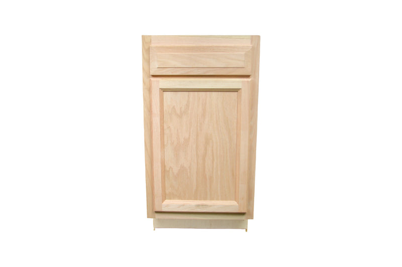 Base Cabinet in Unfinished Oak