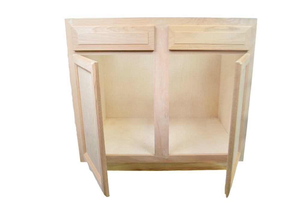 Sink Base Cabinet in Unfinished Oak